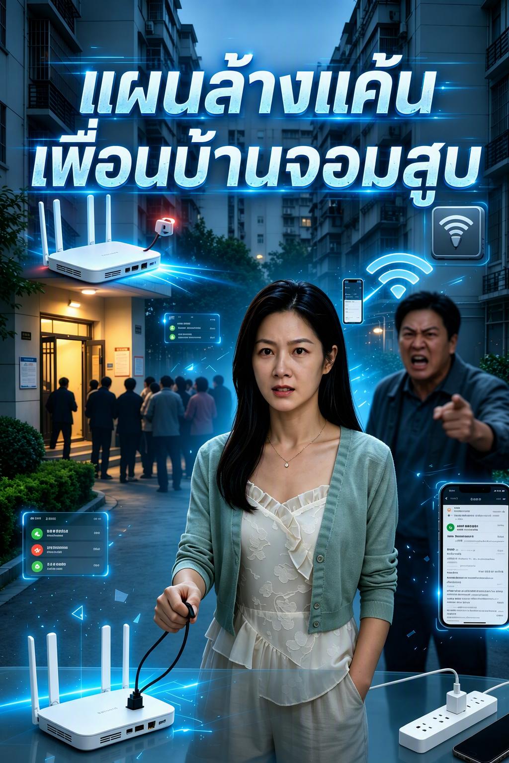 เพื่อนบ้านขโมยไวไฟ ตัดไฟพังทั้งชุมชน