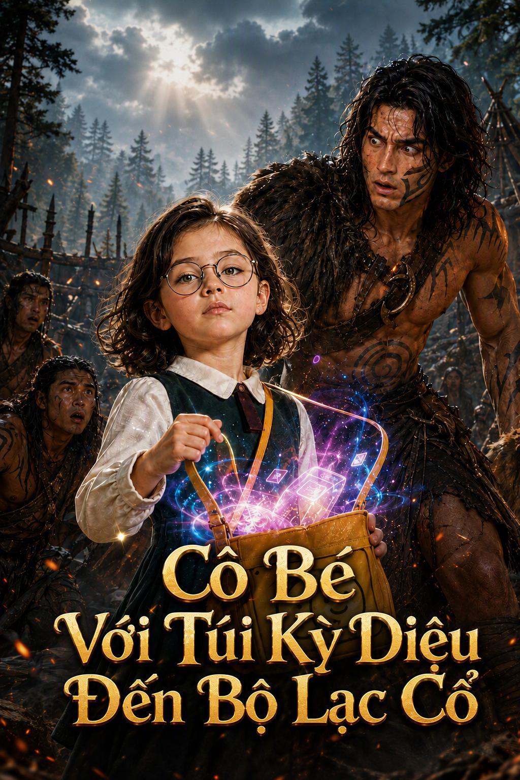 Cô bé mang túi kỳ diệu đến bộ lạc cổ xưa