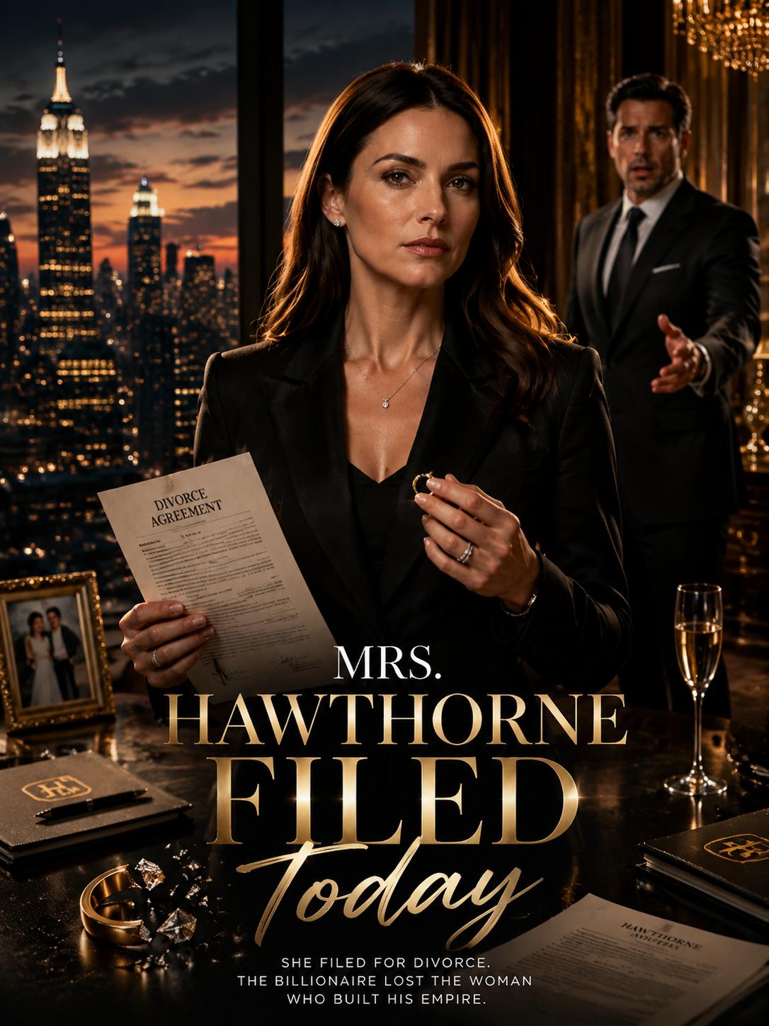 Mrs. Hawthorne Filed for Divorce Today