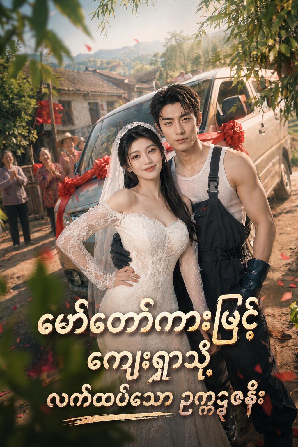 မော်တော်ကားဖြင့် ကျေးရွာသို့ လက်ထပ်သော ဥက္ကဋ္ဌဇနီး