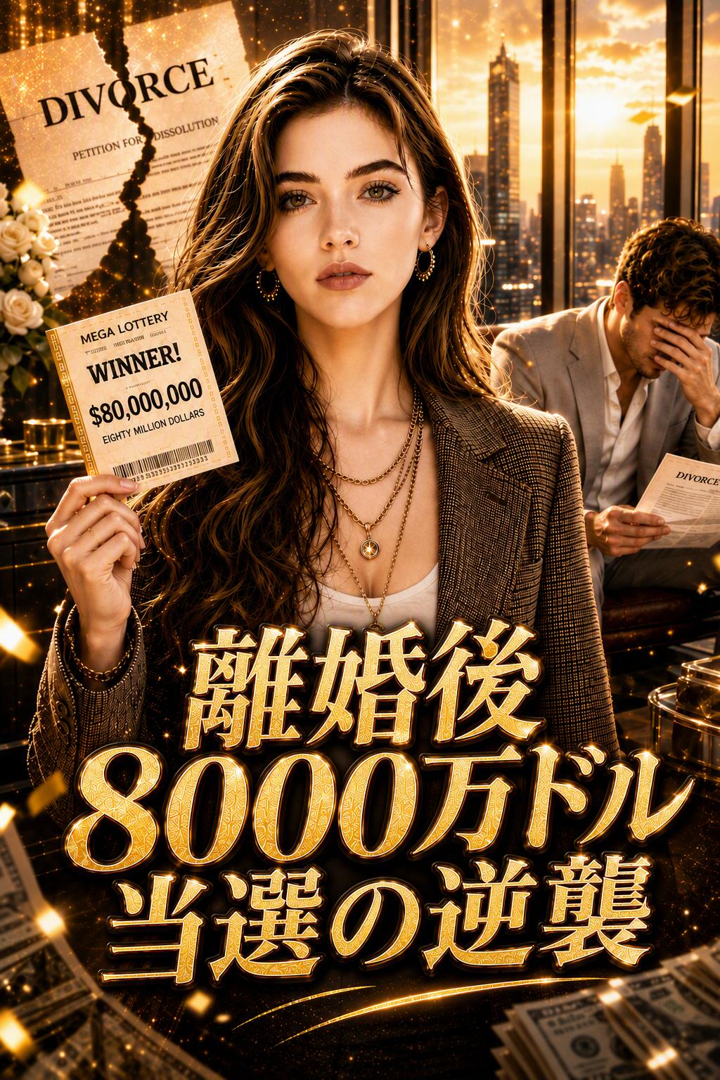 離婚後、8000万ドルを当てた私