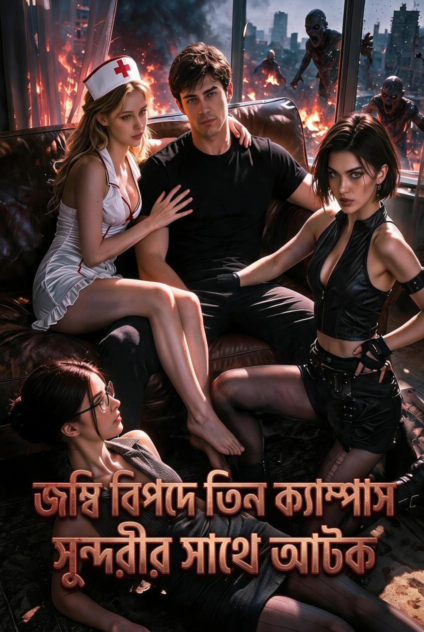জম্বি প্রলয়: ক্যাম্পাসের ৩ সুন্দরীর সাথে বন্দি