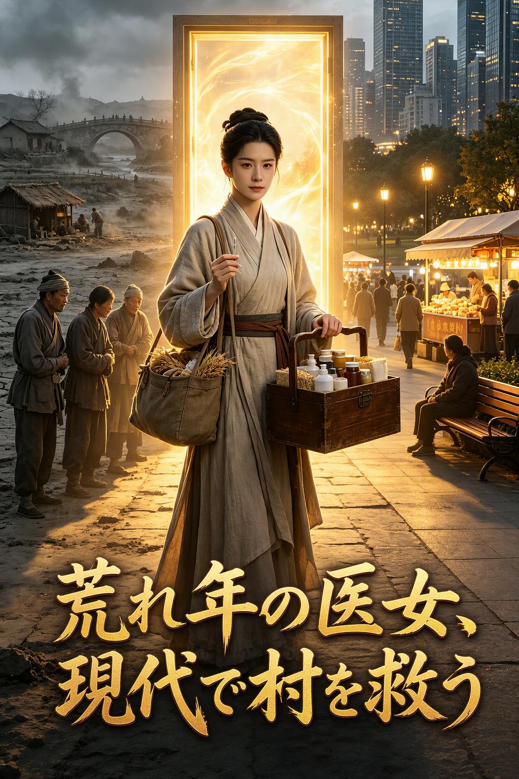 荒れ年の医女、現代で村を救う