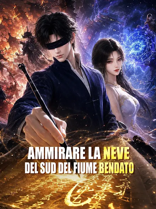 Ammirare la neve del sud del fiume bendato