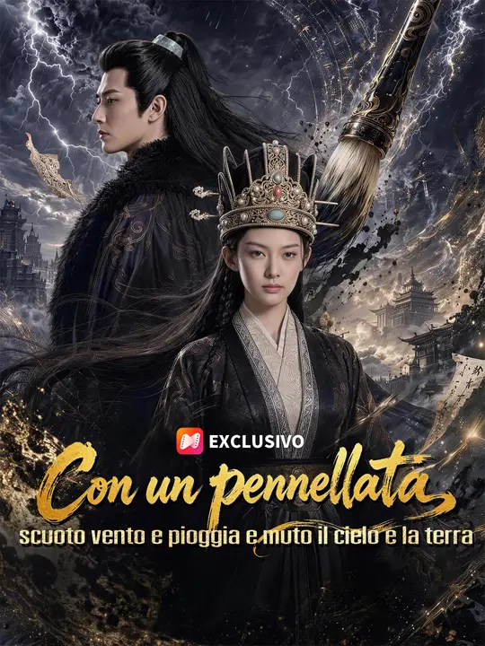 Con un pennellata, scuoto vento e pioggia e muto il cielo e la terra