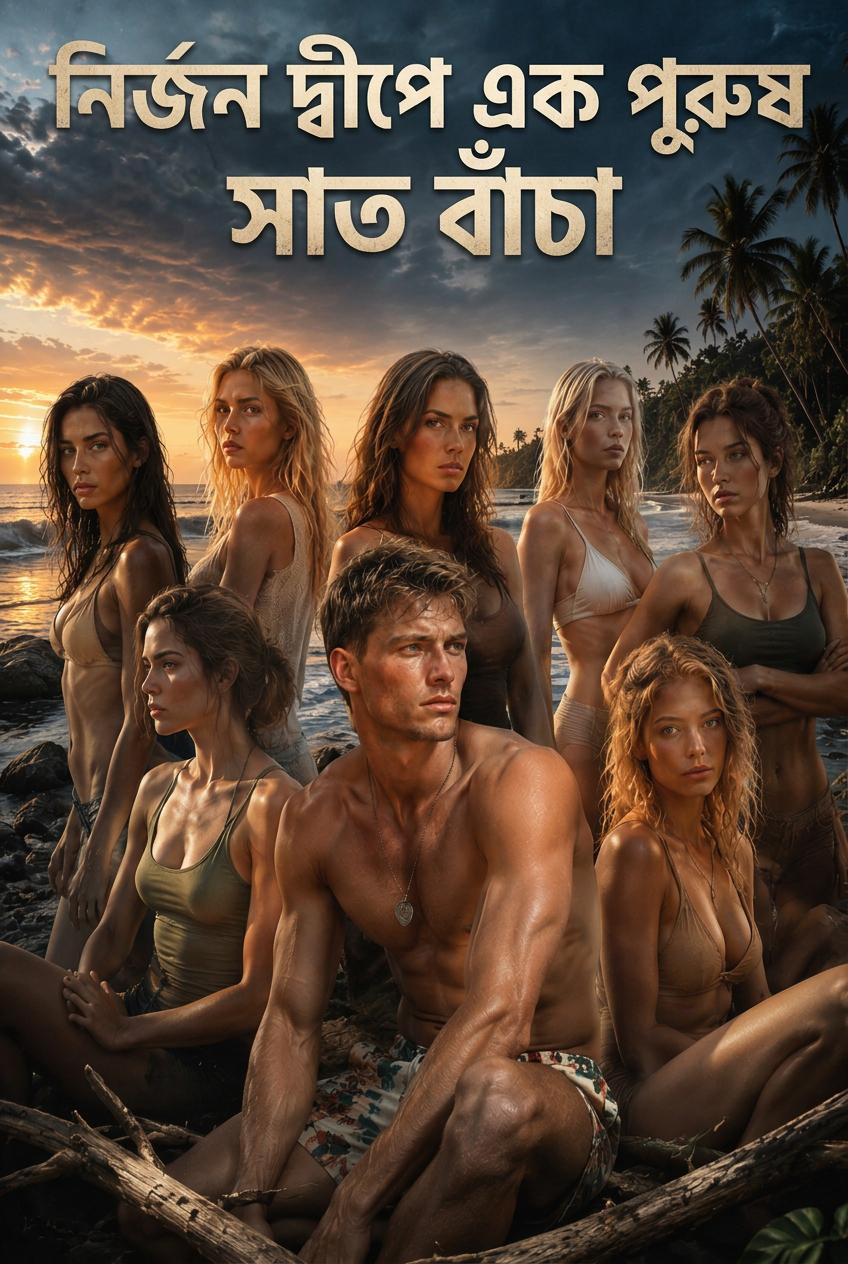 নির্জন দ্বীপে এক পুরুষ সাত বাঁচা