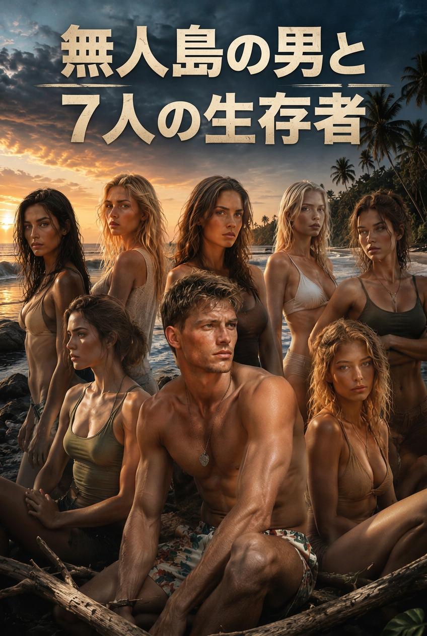 無人島の男と7人の生存者