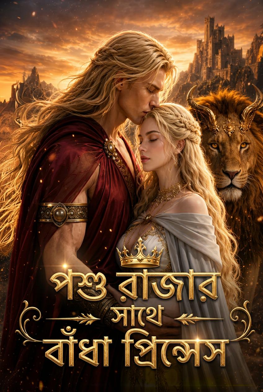 পশু রাজার সাথে বাঁধা প্রিন্সেস