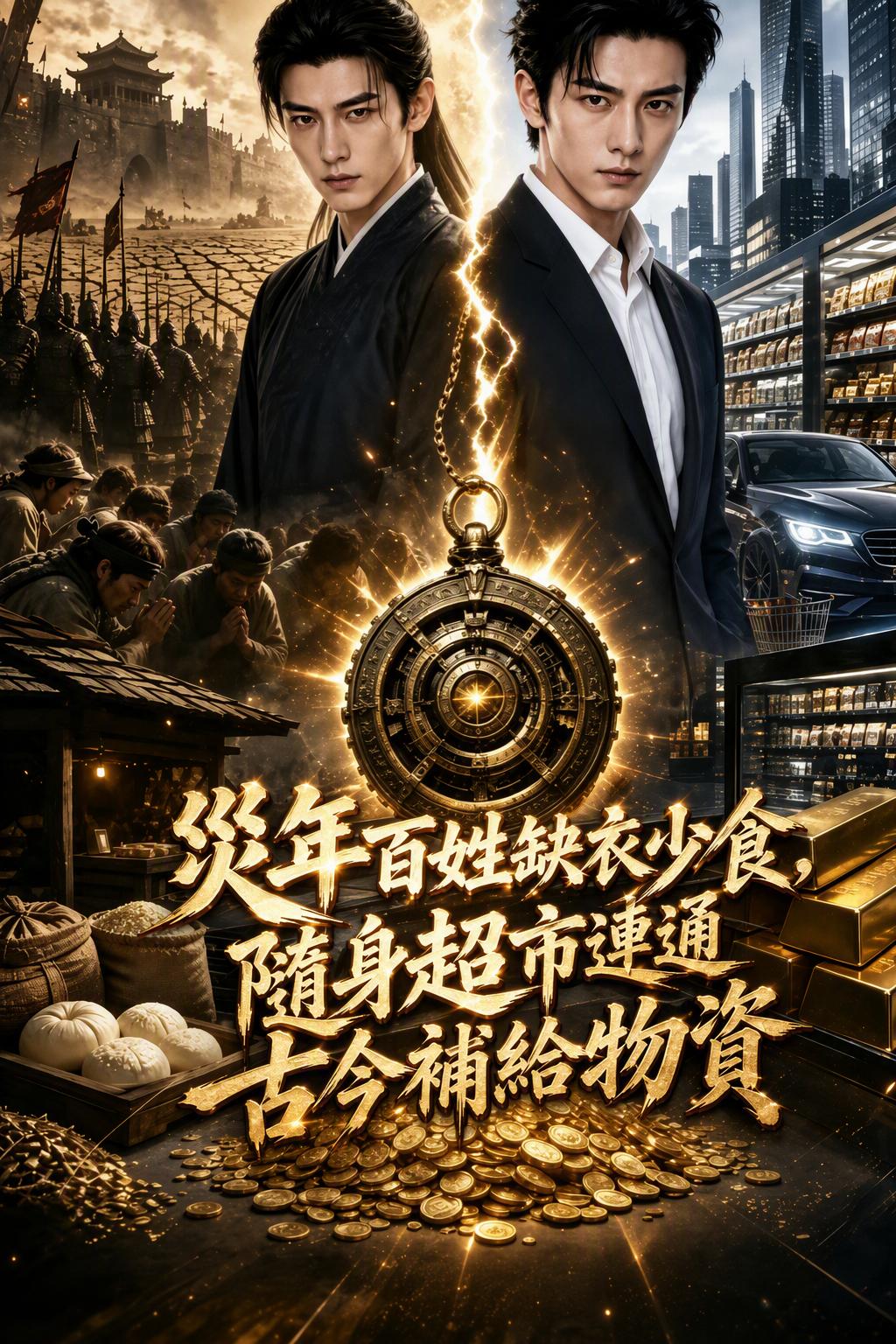 災年百姓缺衣少食，隨身超市連通古今補給物資