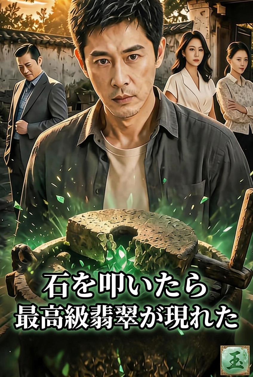 石を叩いたら最高級翡翠が現れた