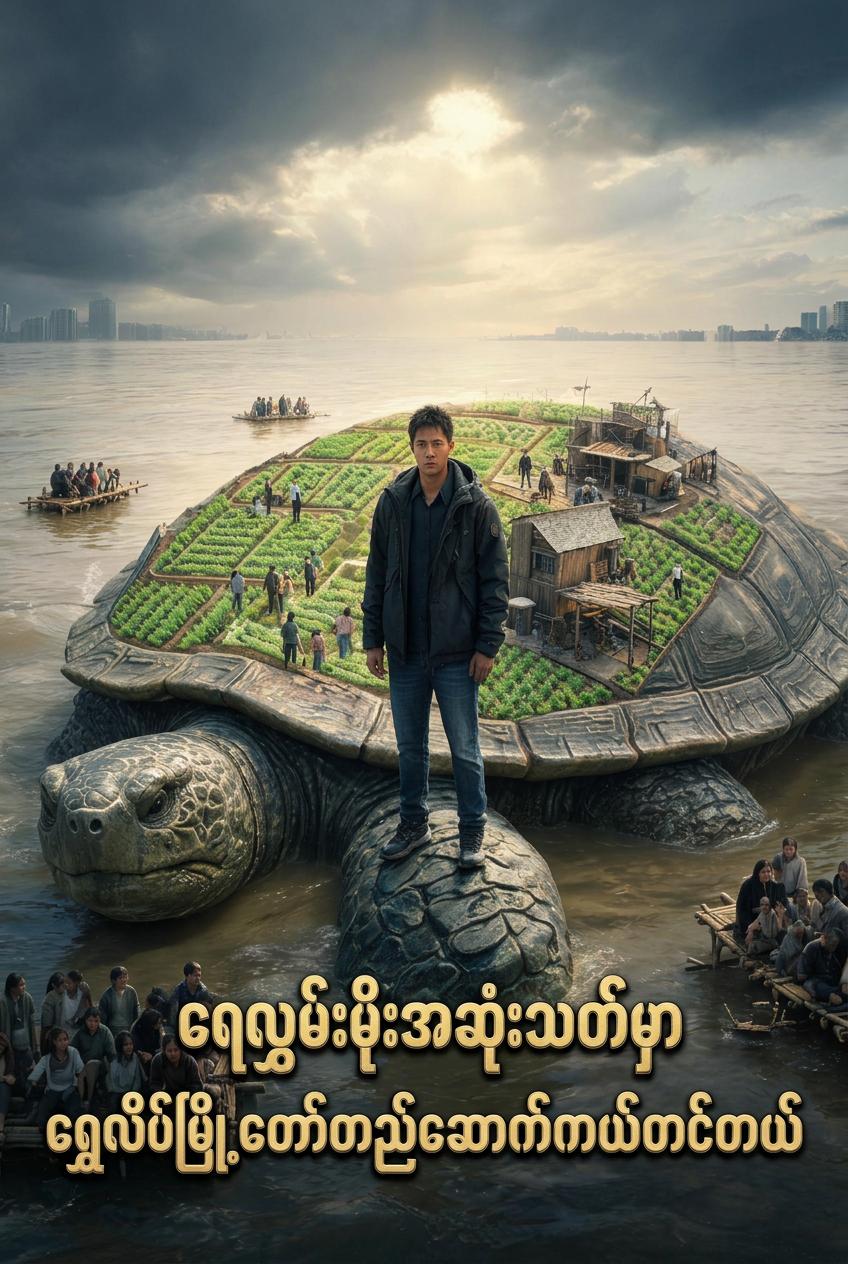 ရေလွှမ်းမိုးအဆုံးသတ်မှာ ရွှေလိပ်မြို့တော်တည်ဆောက်ကယ်တင်တယ်