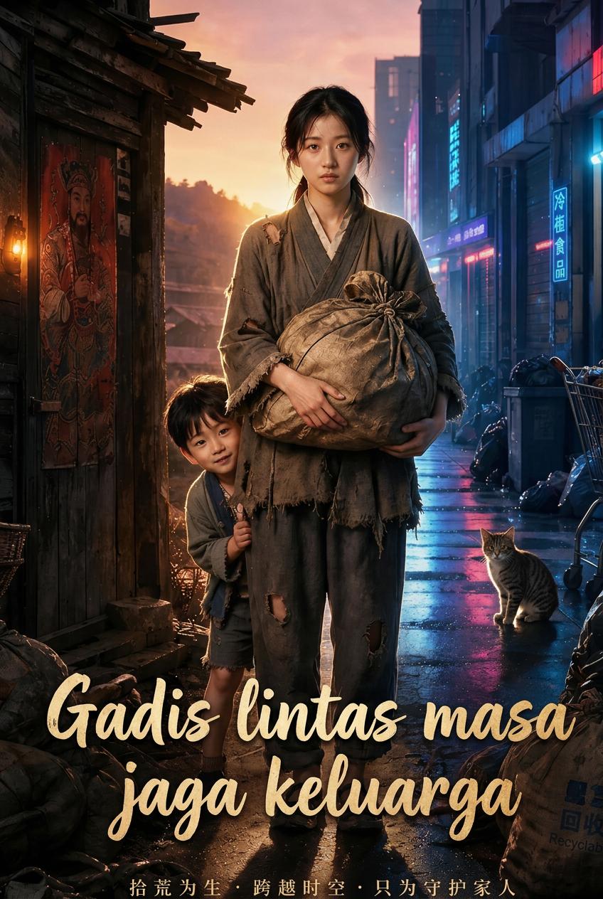 Gadis lintas masa jaga keluarga