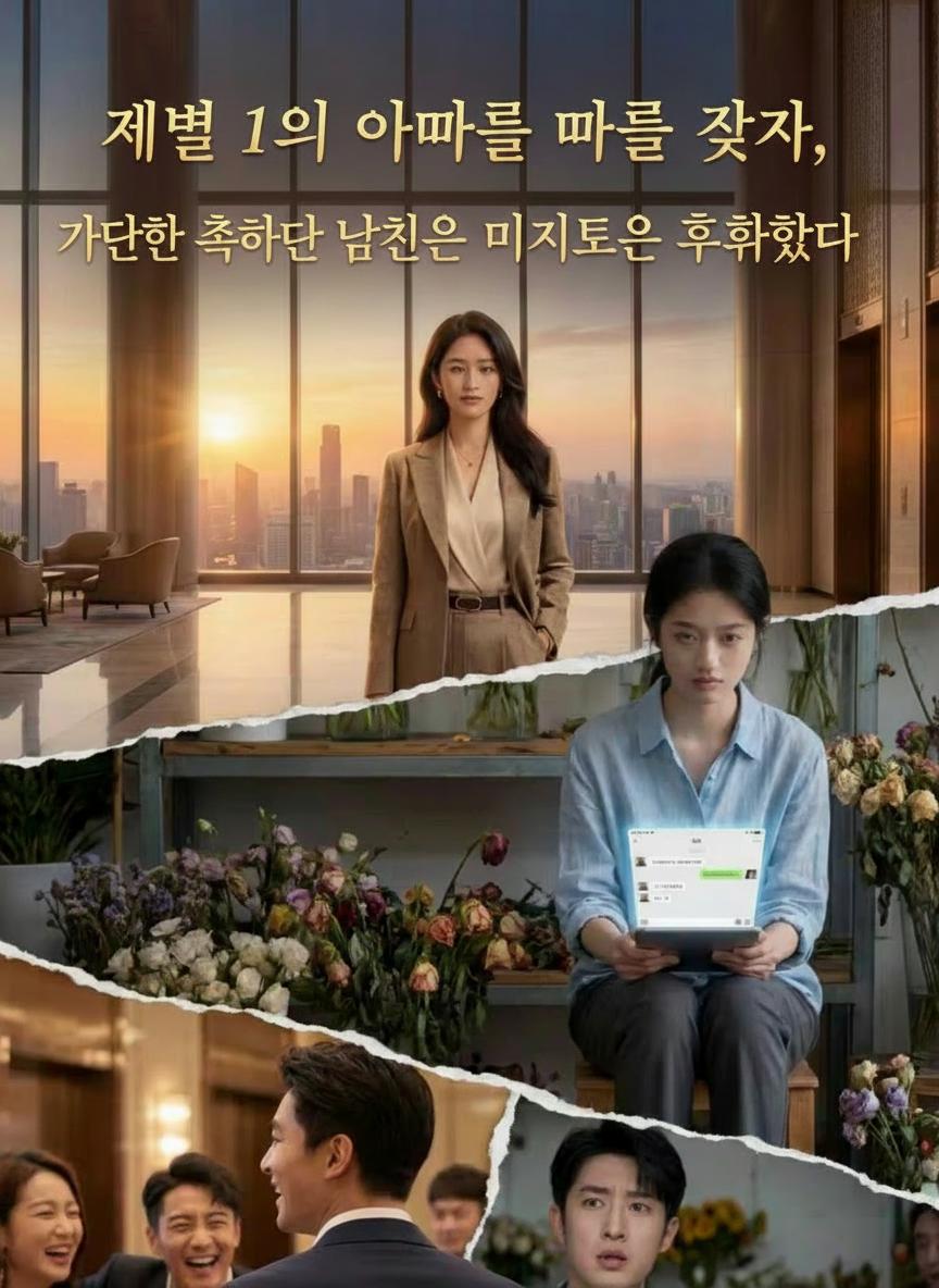재벌 1위 아빠를 찾자, 가난한 척하던 남친은 미치도록 후회했다