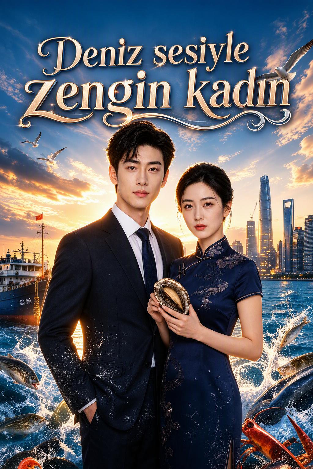 Deniz sesiyle zengin kadın