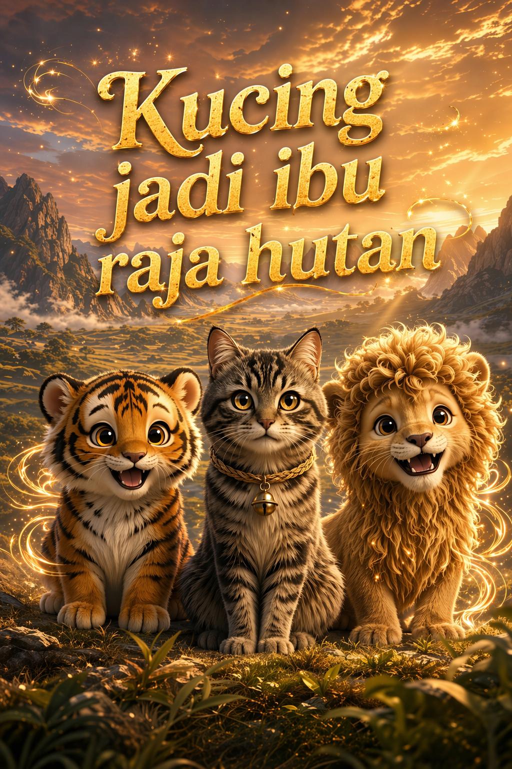 Kucing jadi ibu raja hutan
