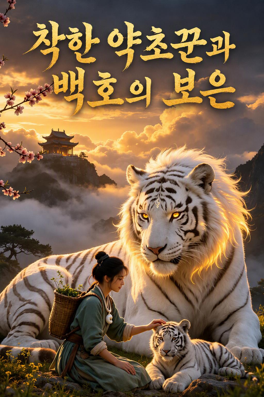 착한 약초꾼과 백호의 보은