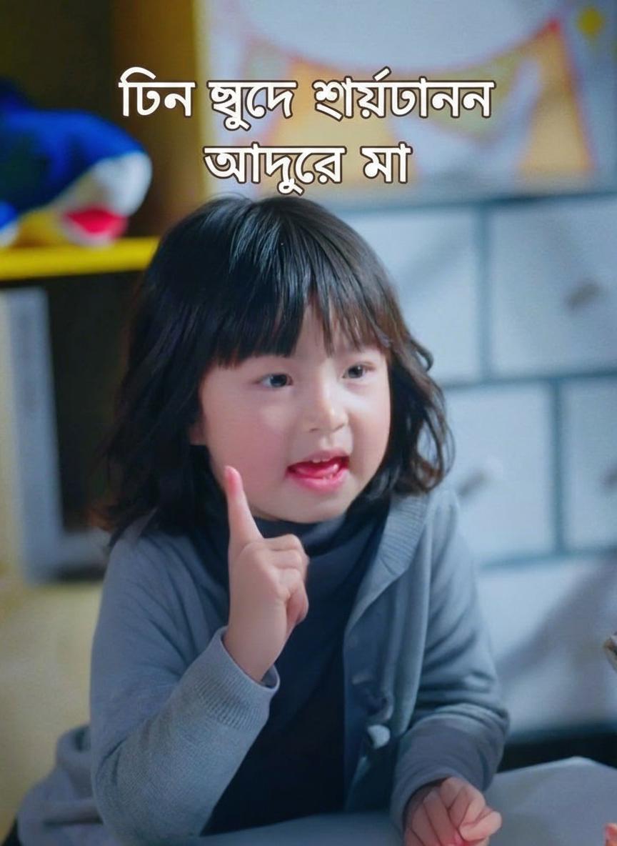 তিন খুদে শয়তানের আদুরে মা