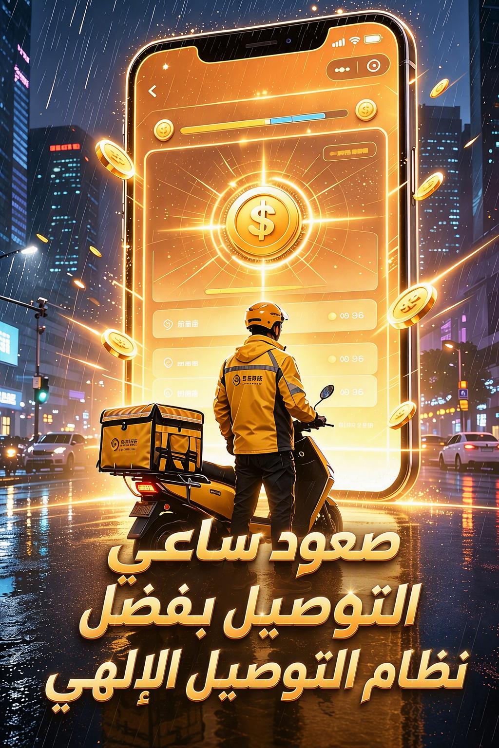 صعود ساعي التوصيل بفضل نظام التوصيل الإلهي