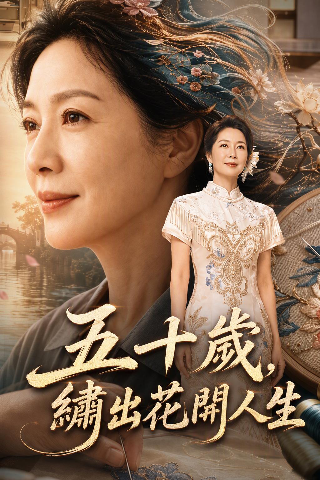 五十歲，繡出花開人生