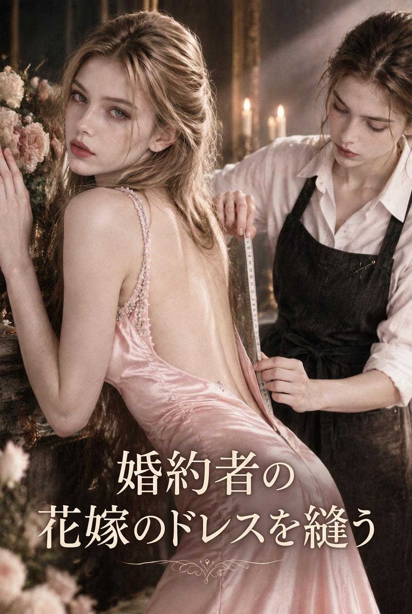 婚約者の花嫁のドレスを縫う