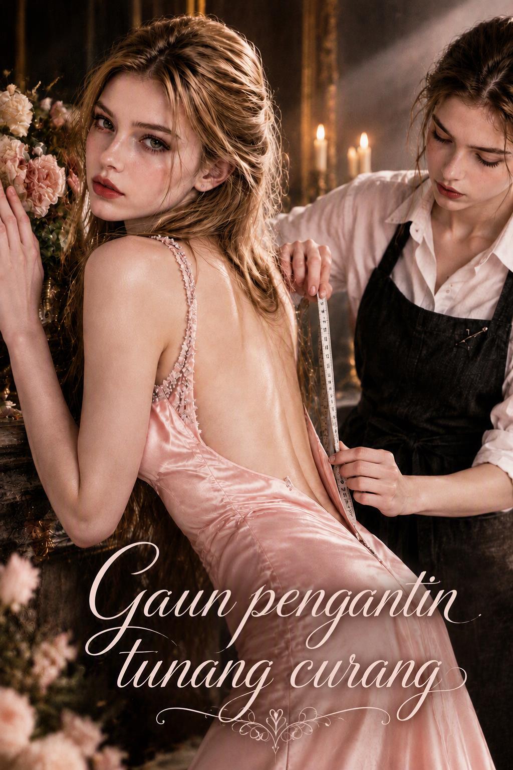 Gaun pengantin tunang curang