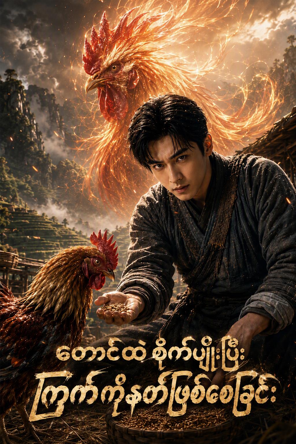 တောင်ထဲစိုက်ပျိုးပြီး ကြက်ကိုနတ်ဖြစ်စေခြင်း