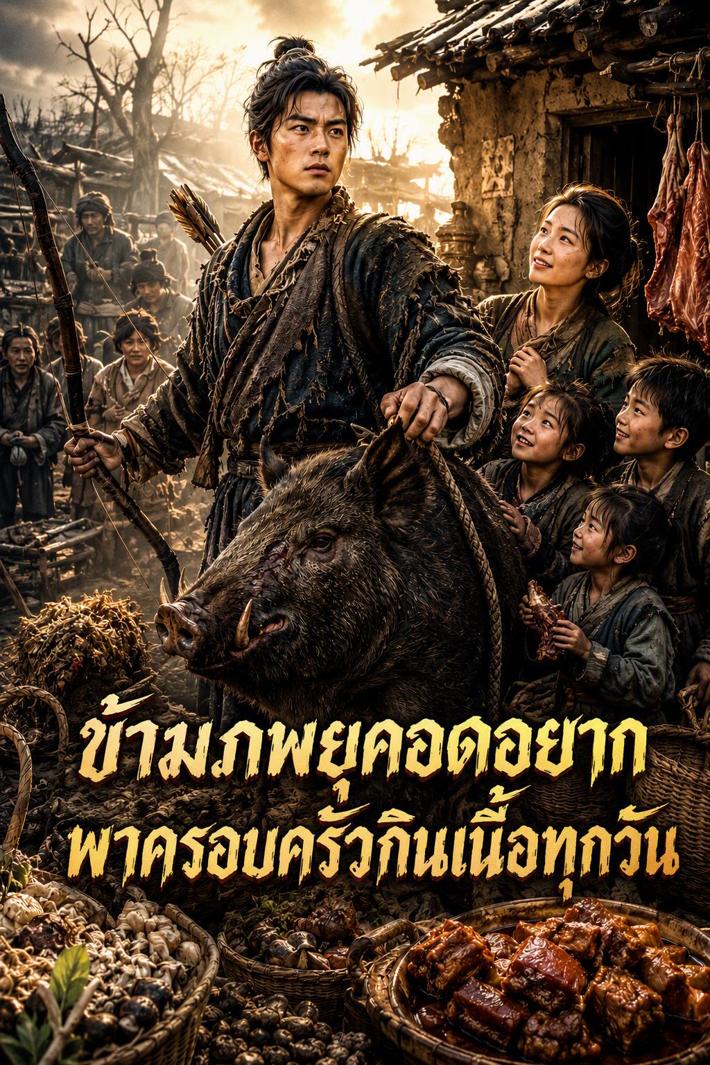 ข้ามภพยุคอดอยาก พาครอบครัวกินเนื้อทุกวัน