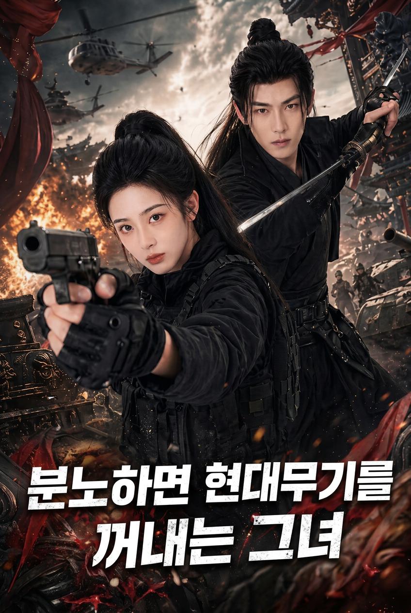 분노하면 현대무기를 꺼내는 그녀