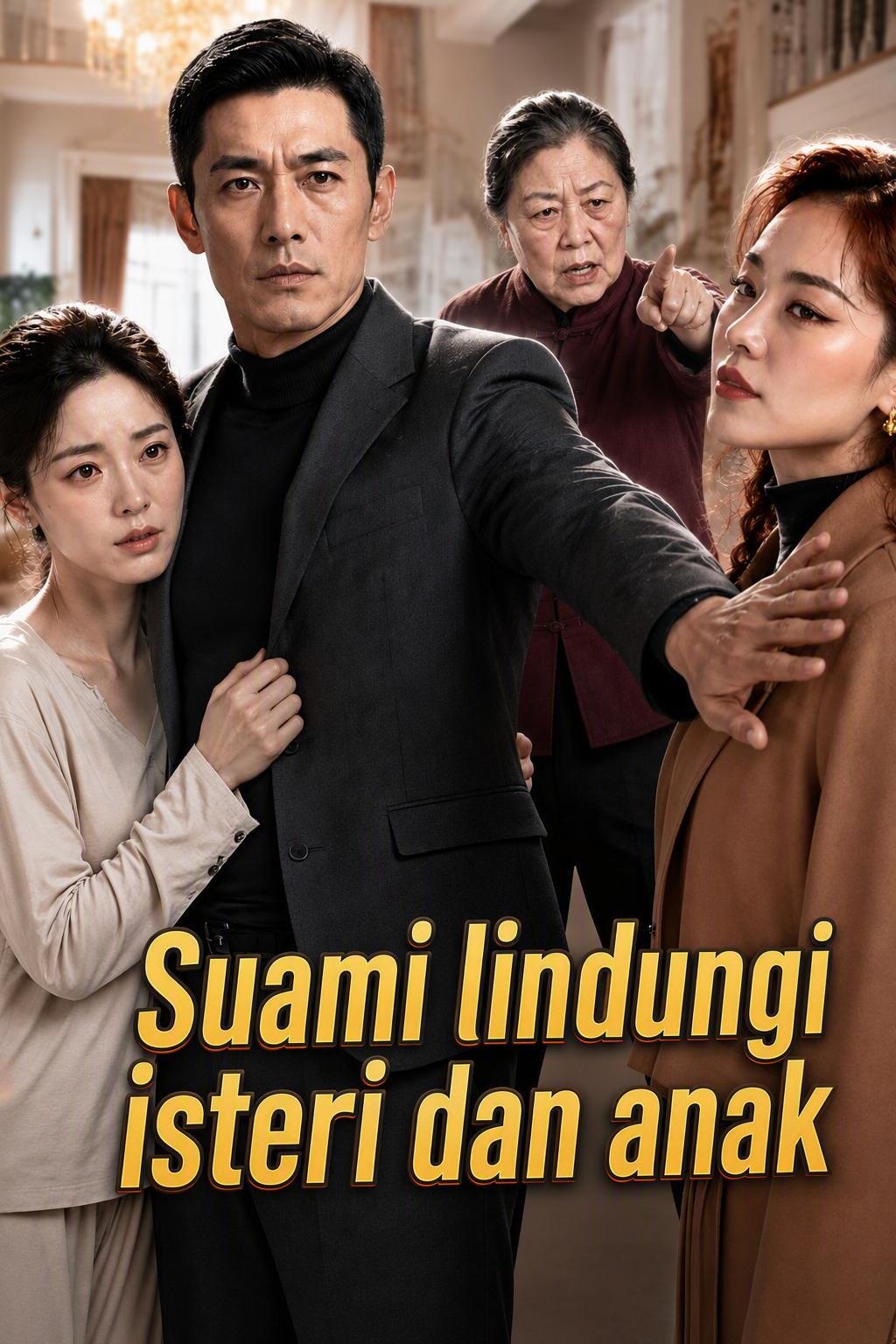 Suami lindungi isteri dan anak