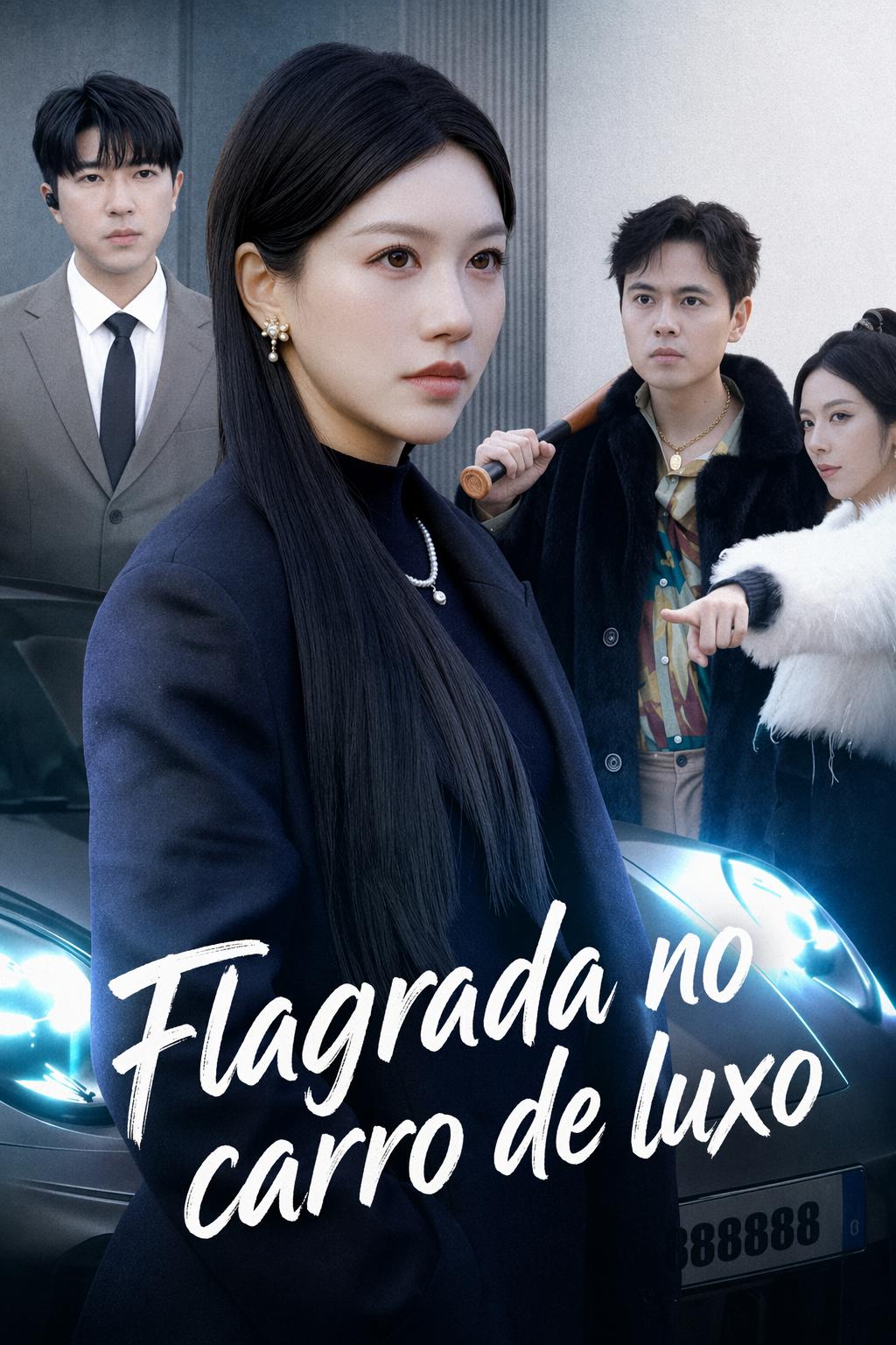 Flagrada no carro de luxo
