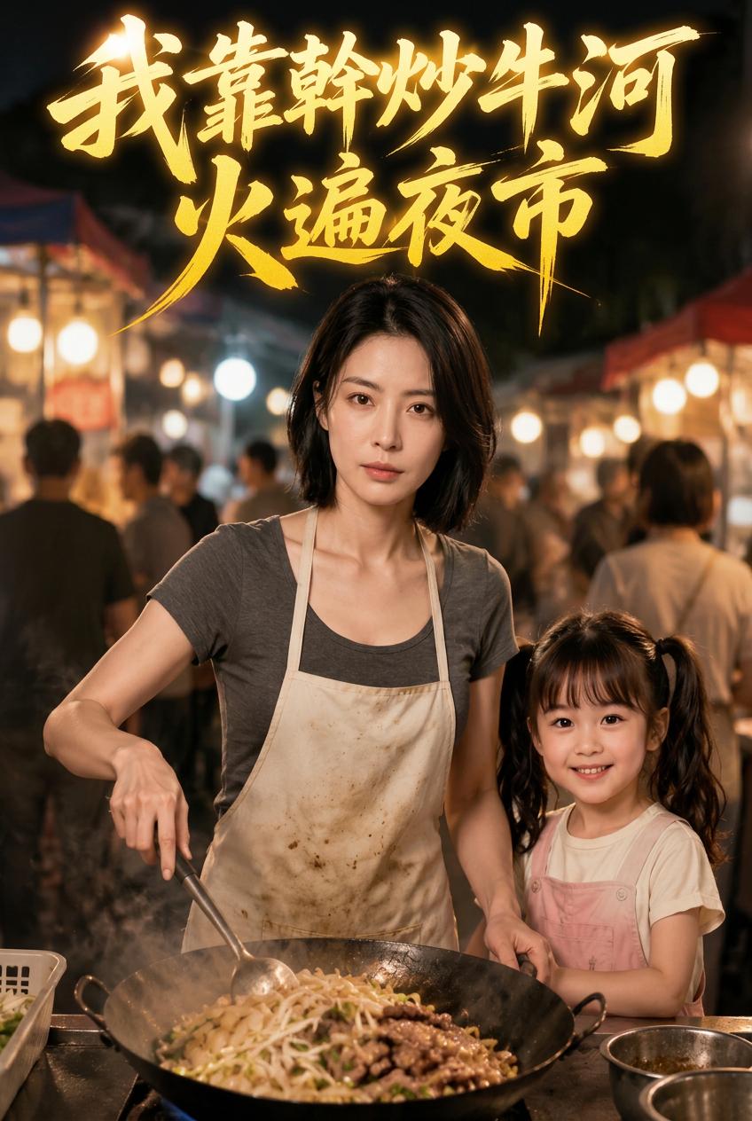 夜市爆火干炒牛河西施