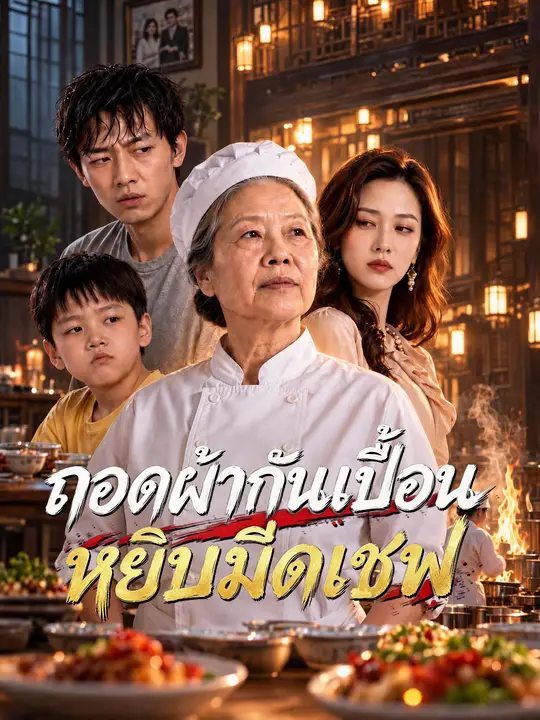 ถอดผ้ากันเปื้อน หยิบมีดเชฟ