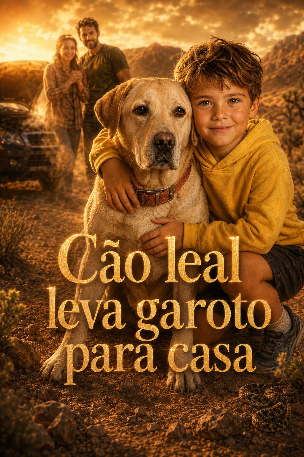 Cão leal leva garoto para casa