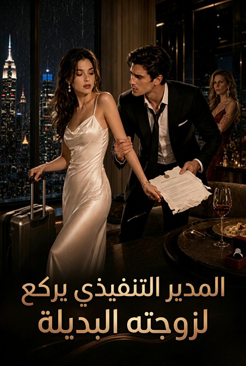 المدير التنفيذي يركع لزوجته البديلة