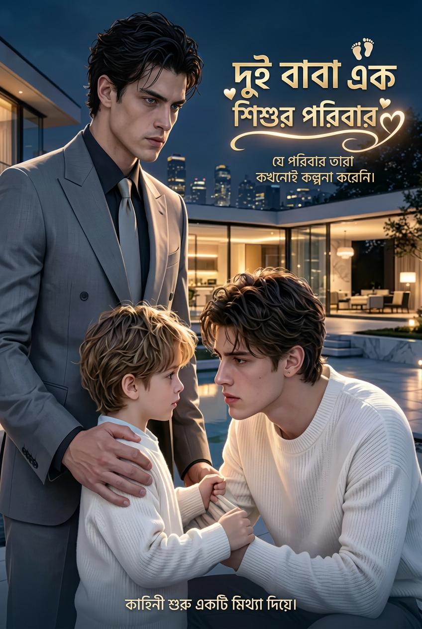 দুই বাবা এক শিশুর পরিবার