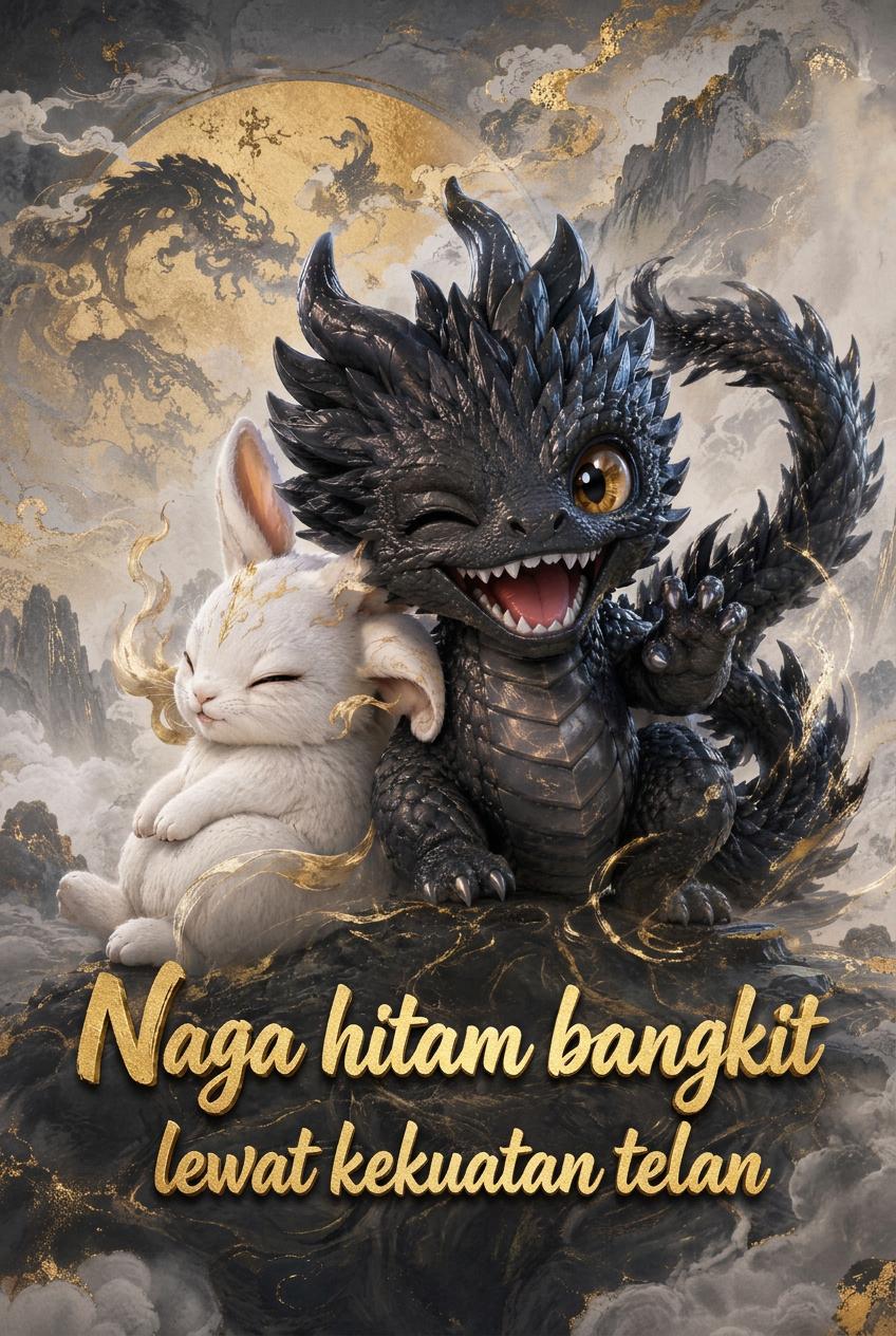 Naga hitam bangkit lewat kekuatan telan