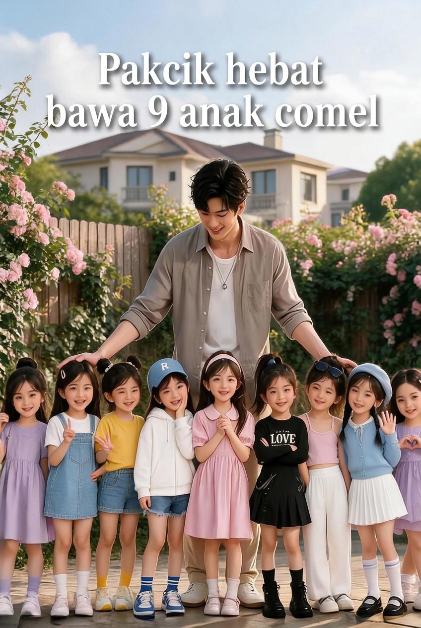 Pakcik hebat bawa 9 anak comel