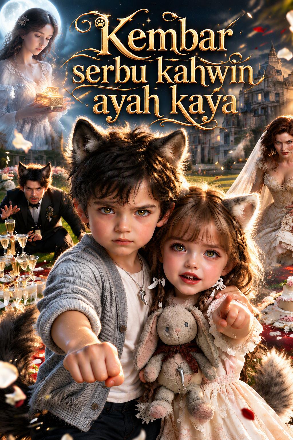 Kembar serbu kahwin ayah kaya
