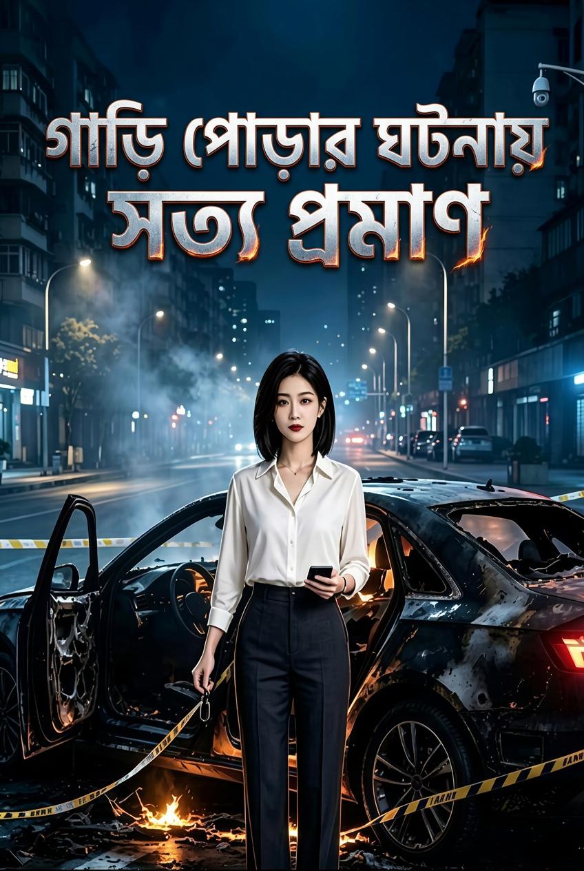 গাড়ি পোড়ার ঘটনায় সত্য প্রমাণ