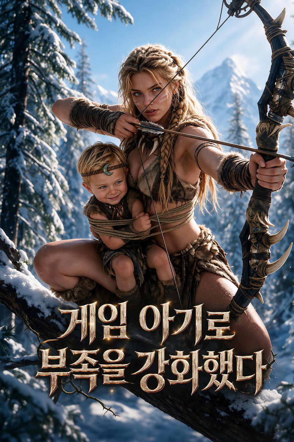 아기 게임에서 부족을 이끄는 그녀
