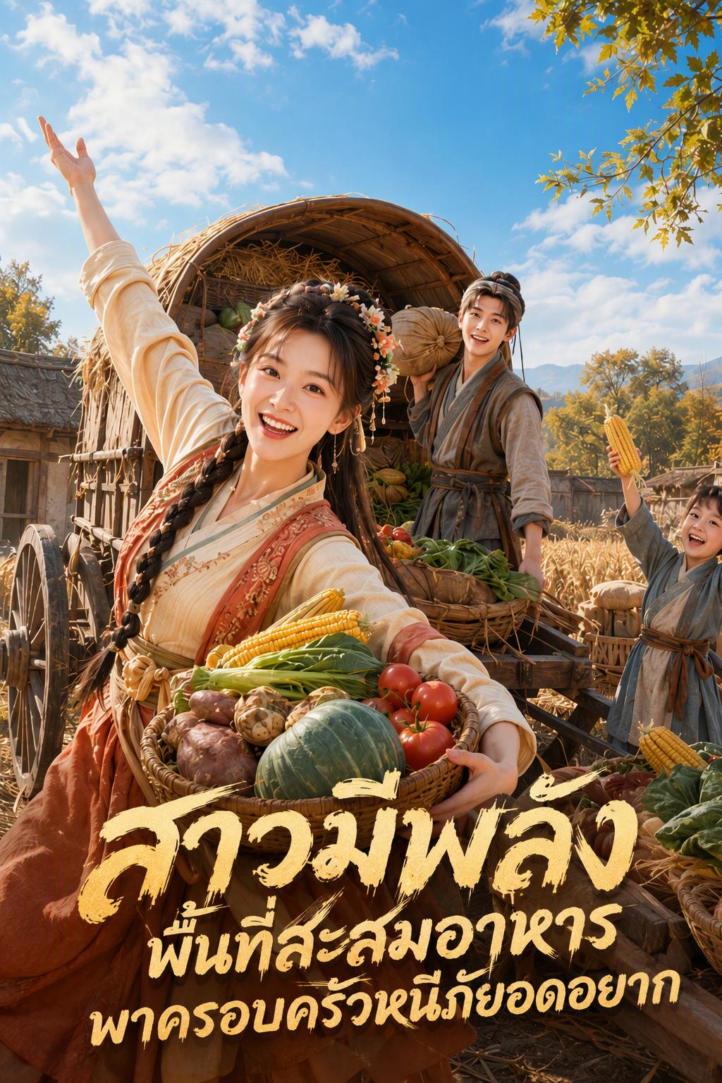 สาวมีพลังพื้นที่สะสมอาหารพาครอบครัวหนีภัยอดอยาก