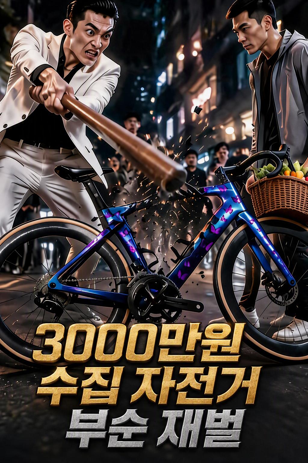 장보러 가다 박살 난 초고가 한정판 자전거