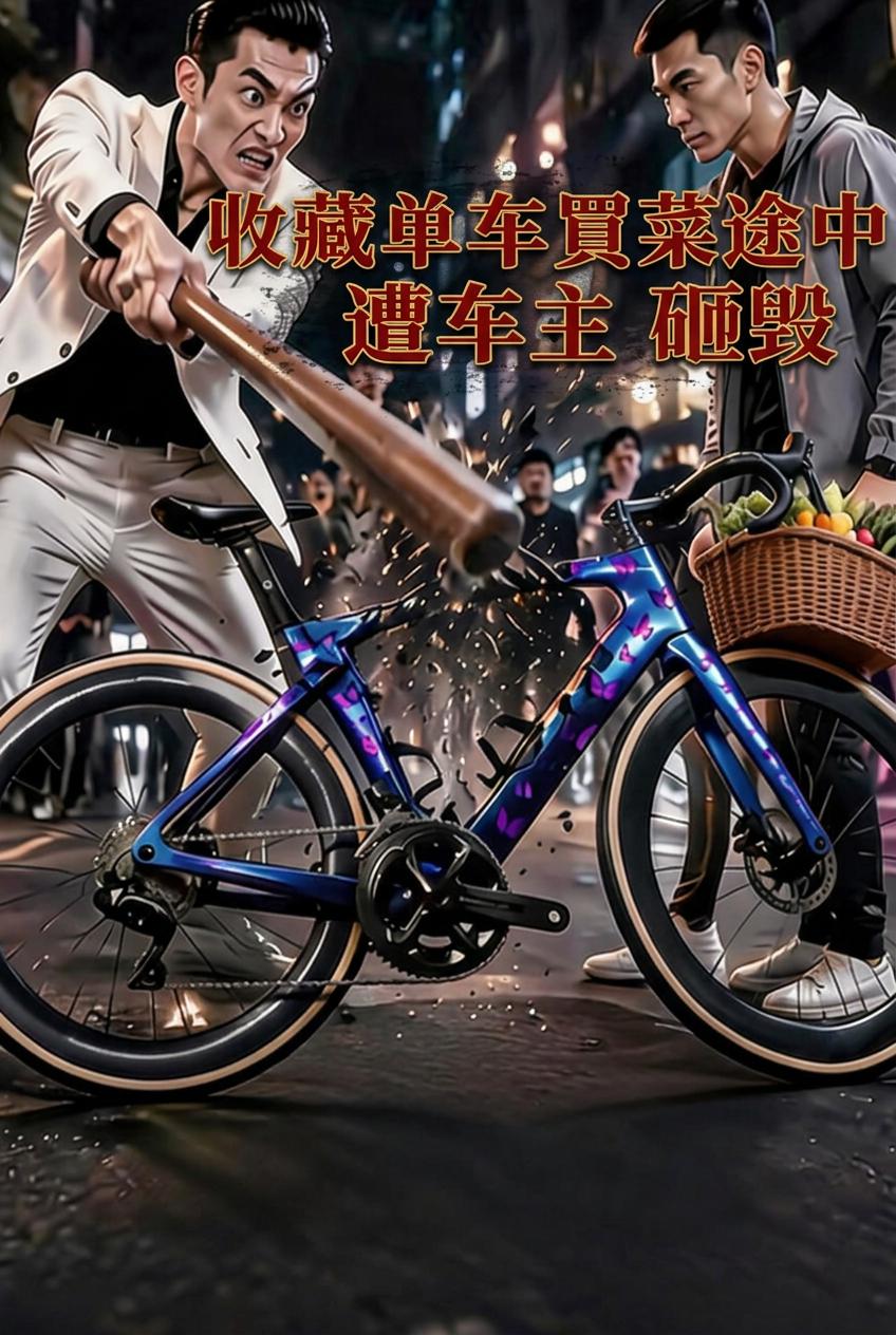 收藏單車買菜途中遭車主砸毀