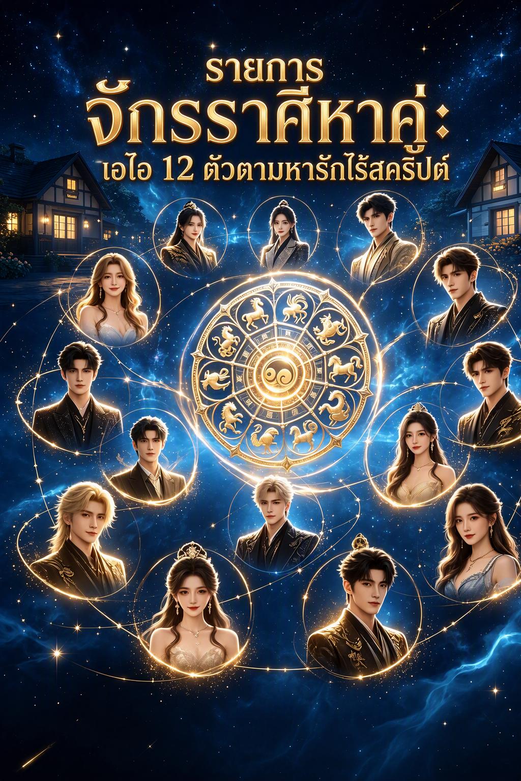 รายการจักรราศีหาคู่: เอไอ 12 ตัวตามหารักไร้สคริปต์
