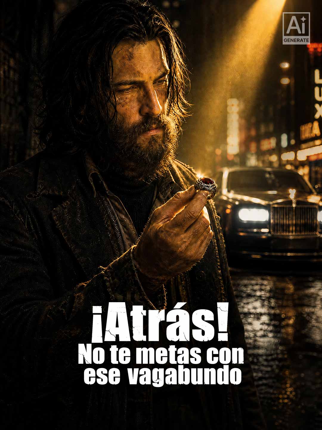 ¡Atrás! No te metas con ese vagabundo