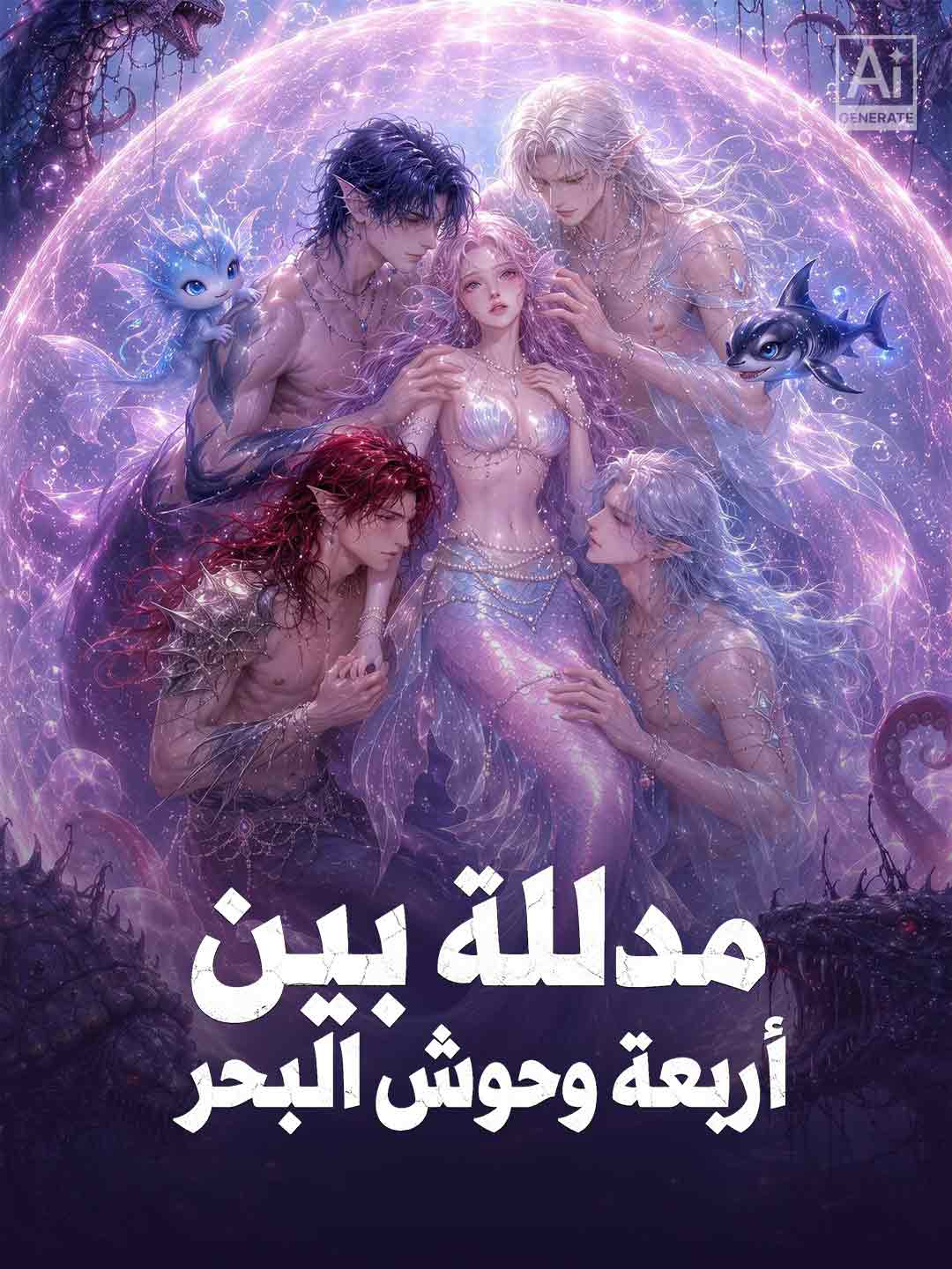 مدللة بين أربعة وحوش البحر