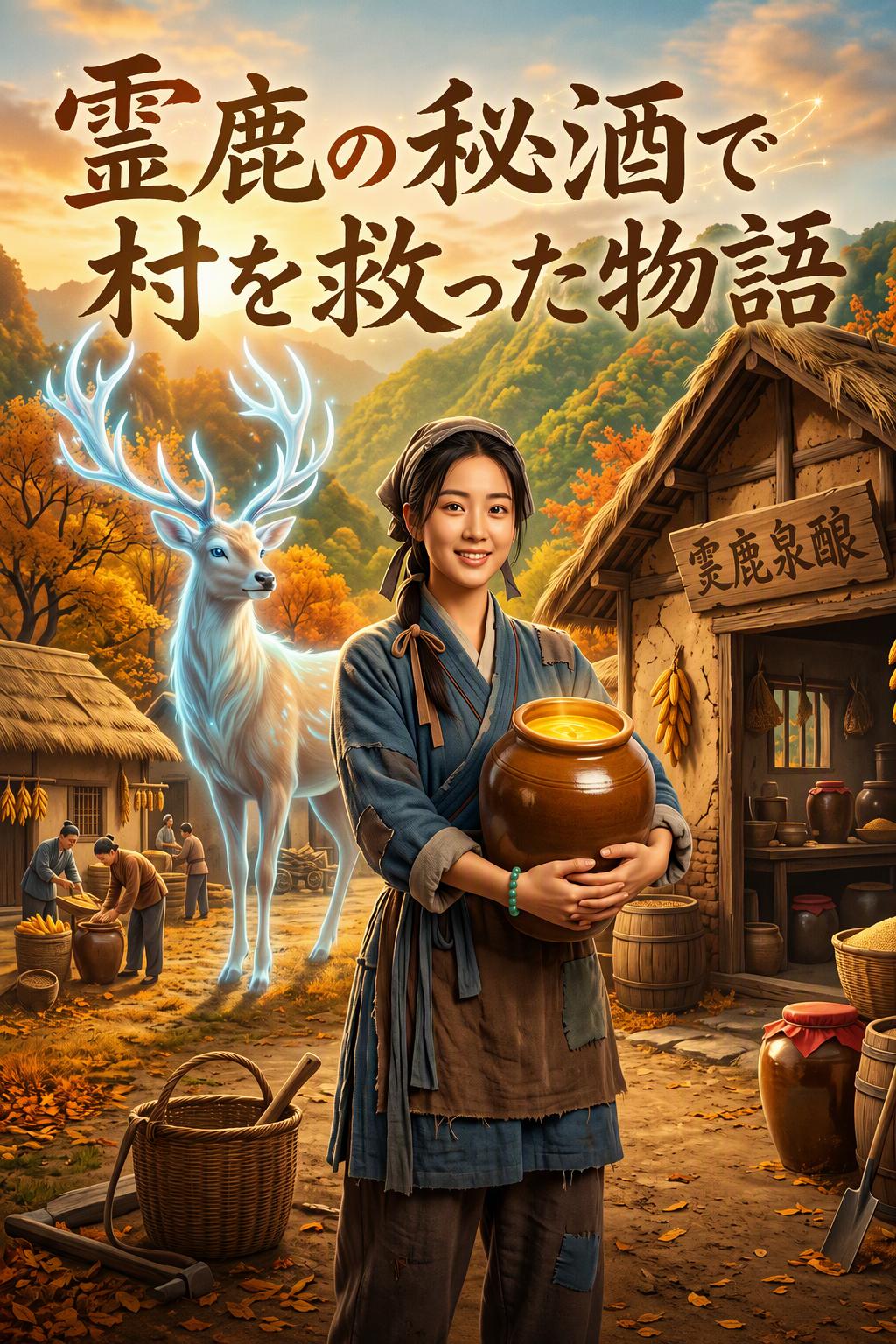 霊鹿の秘酒で村を救った物語