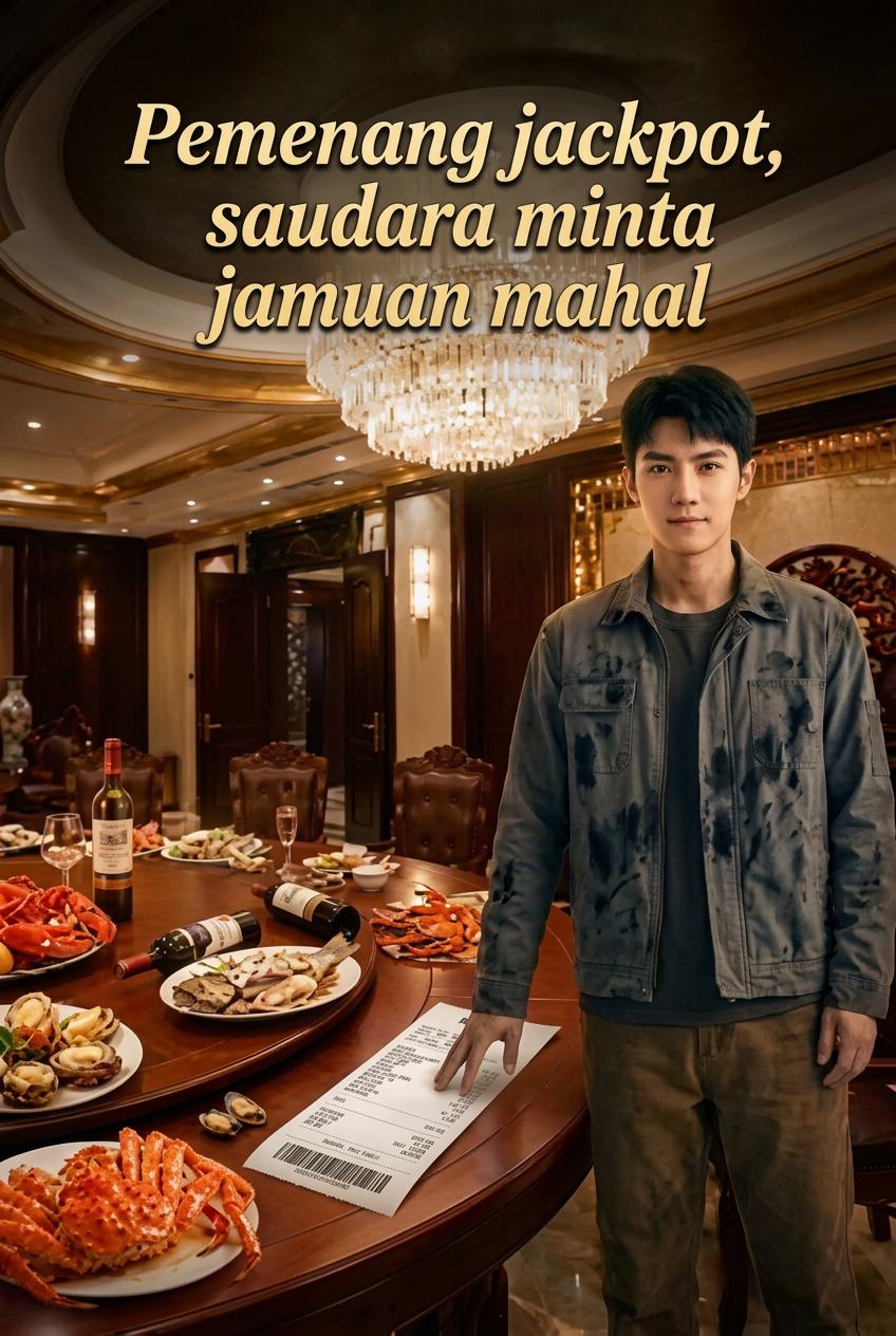 Pemenang jackpot, saudara minta jamuan mahal