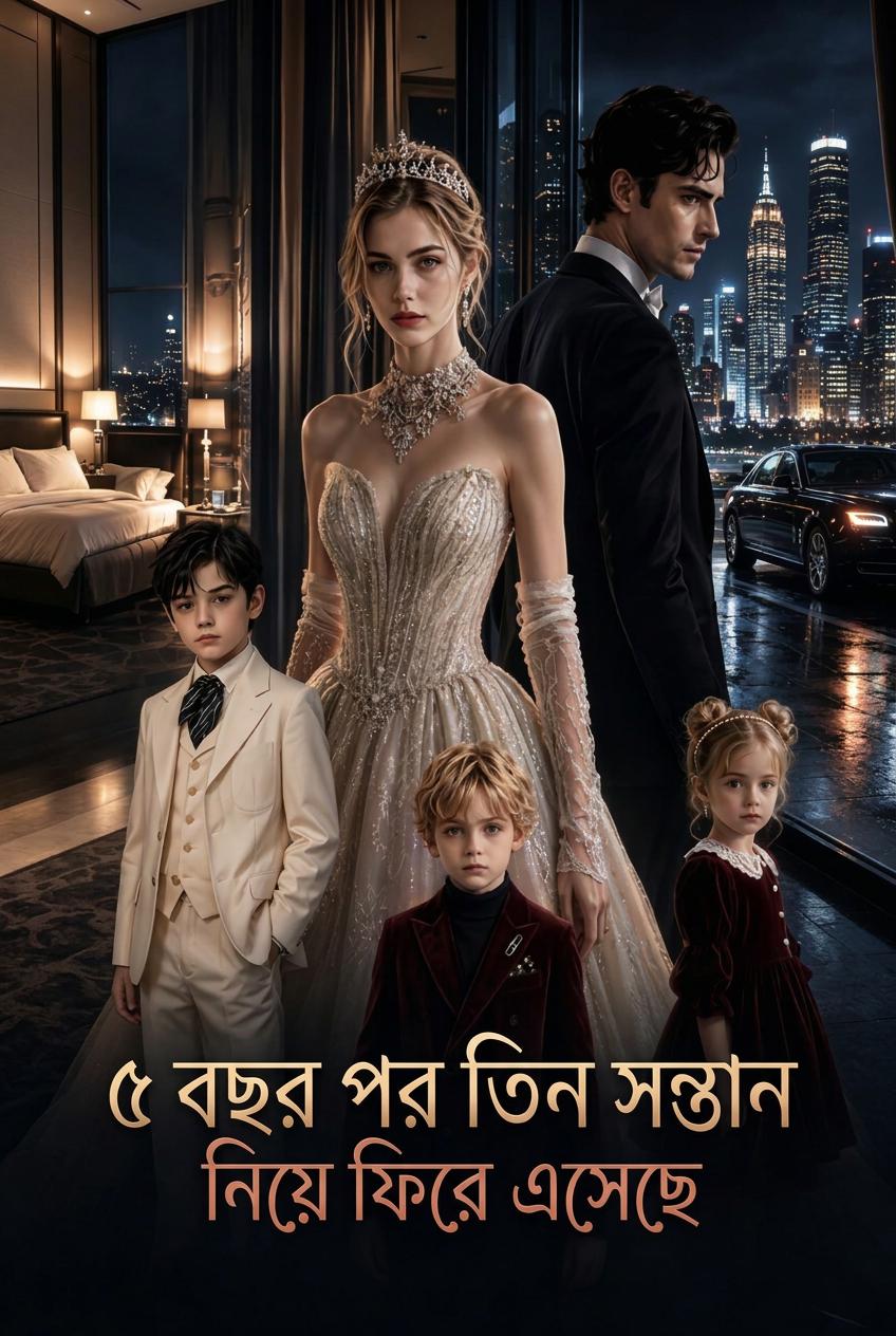 ৫ বছর পর তিন সন্তান নিয়ে ফিরে এসেছে