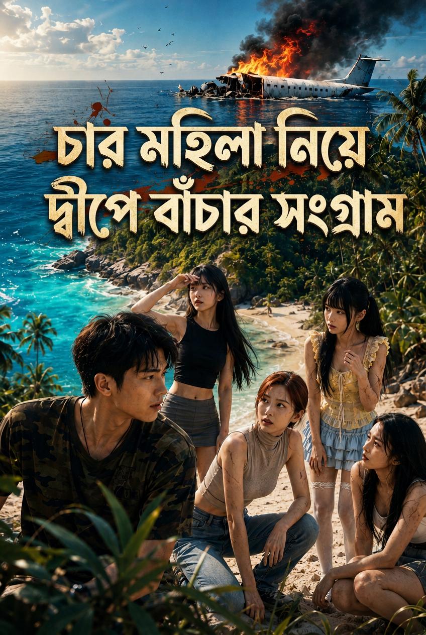 চার মহিলা নিয়ে দ্বীপে বাঁচার সংগ্রাম